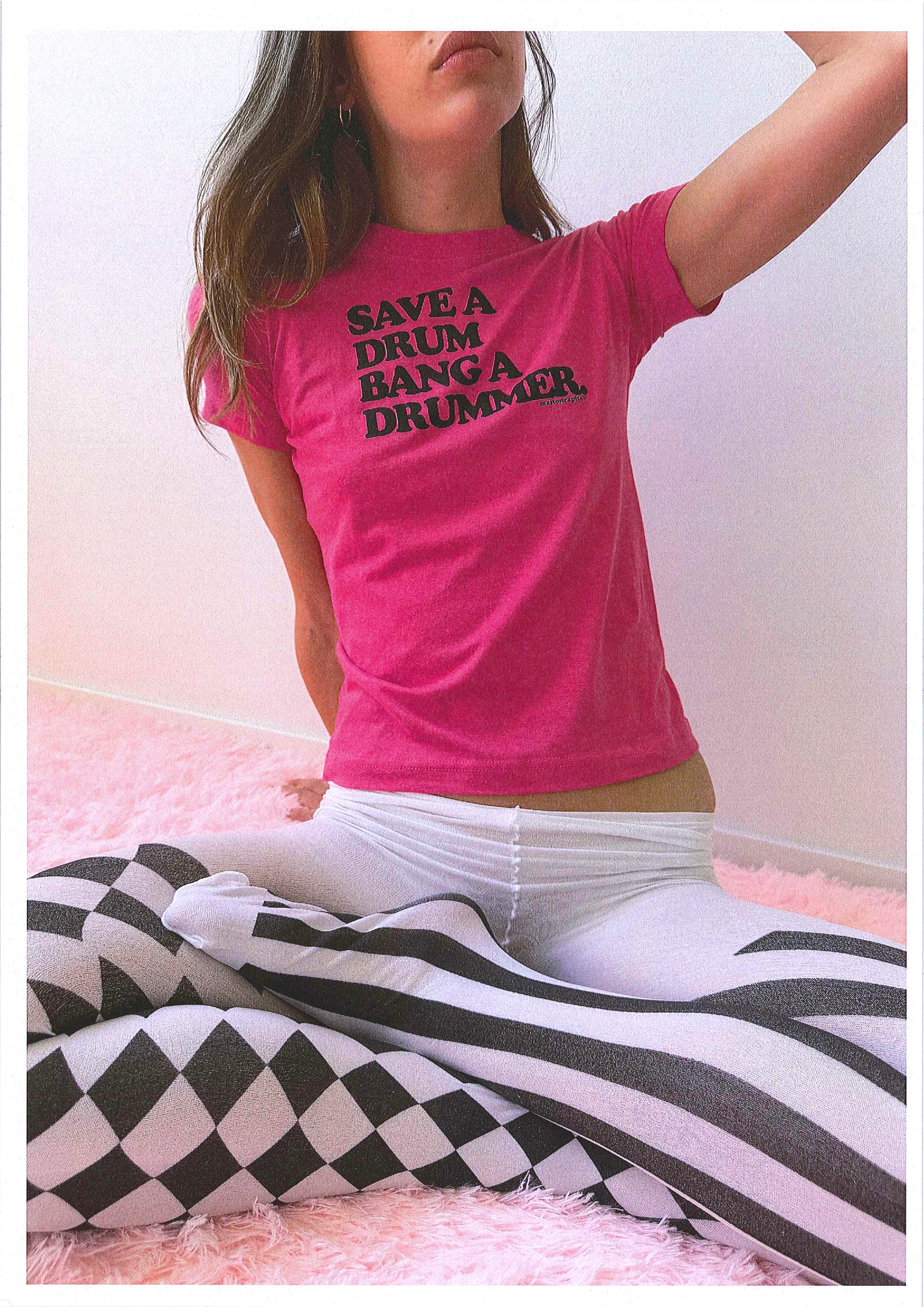 Save Drum Bang A Drummer Baby Tee