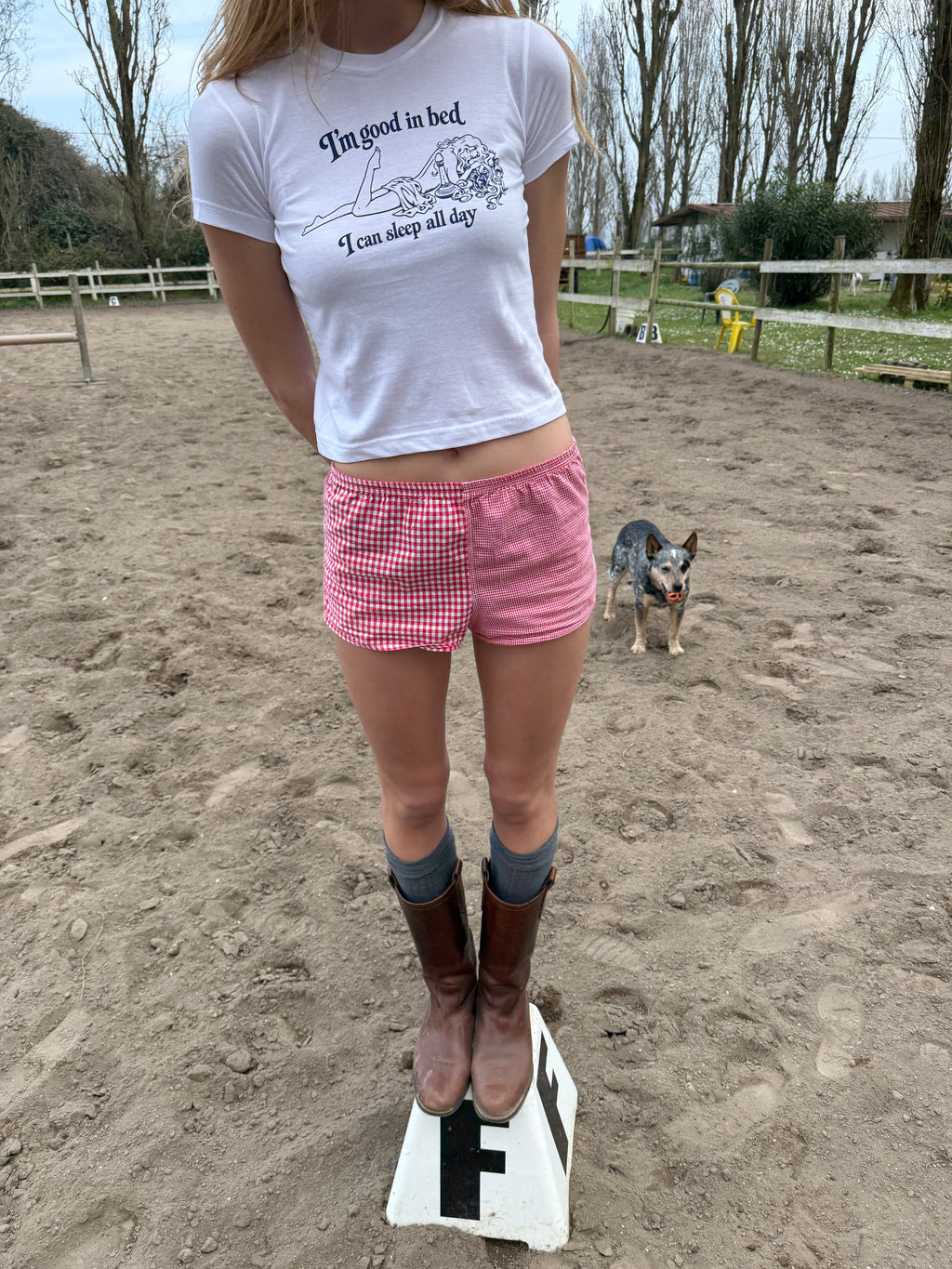 Im Good In Bed I Can Sleep All Day Baby Tee