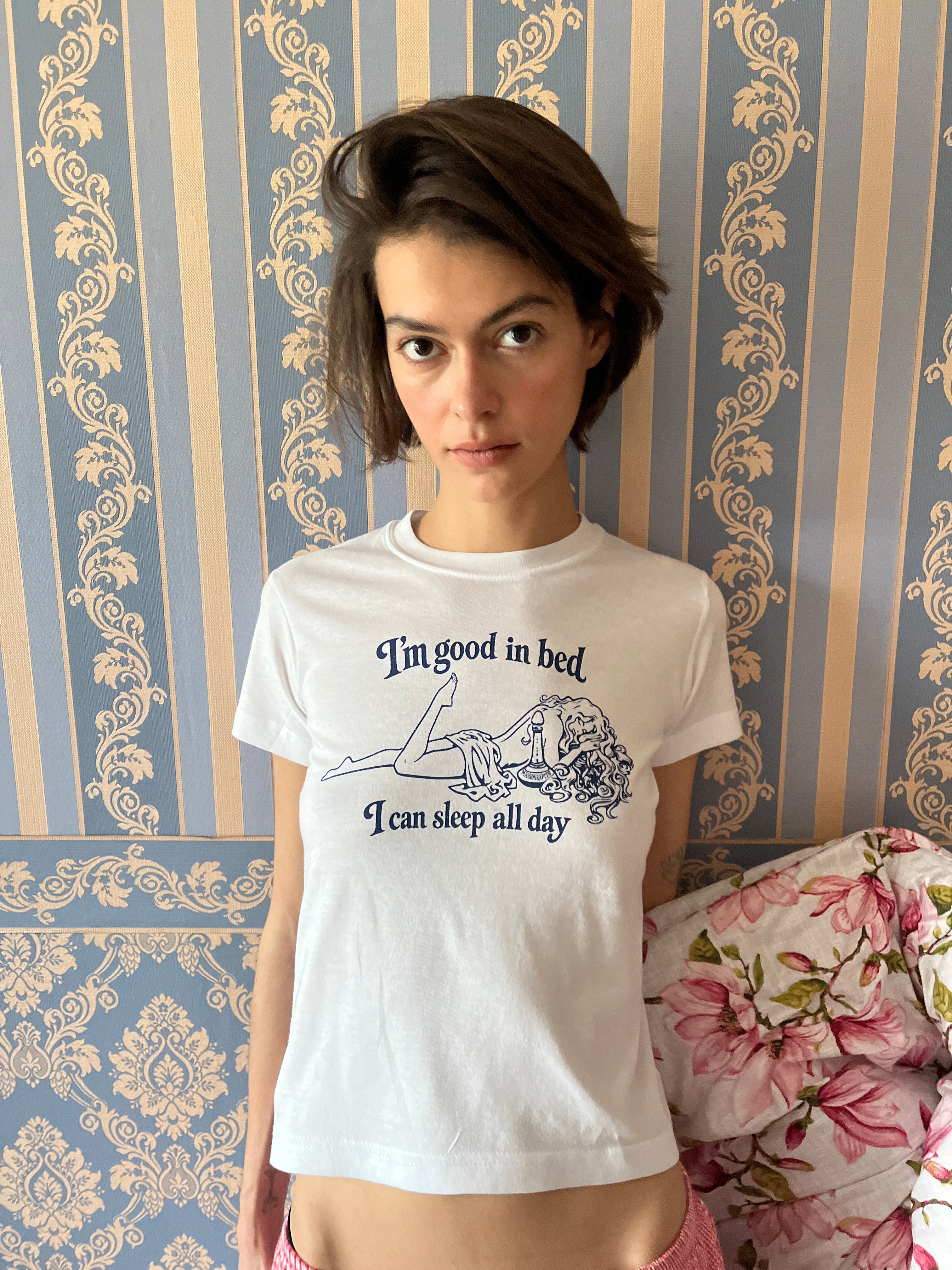 Im Good In Bed I Can Sleep All Day Baby Tee