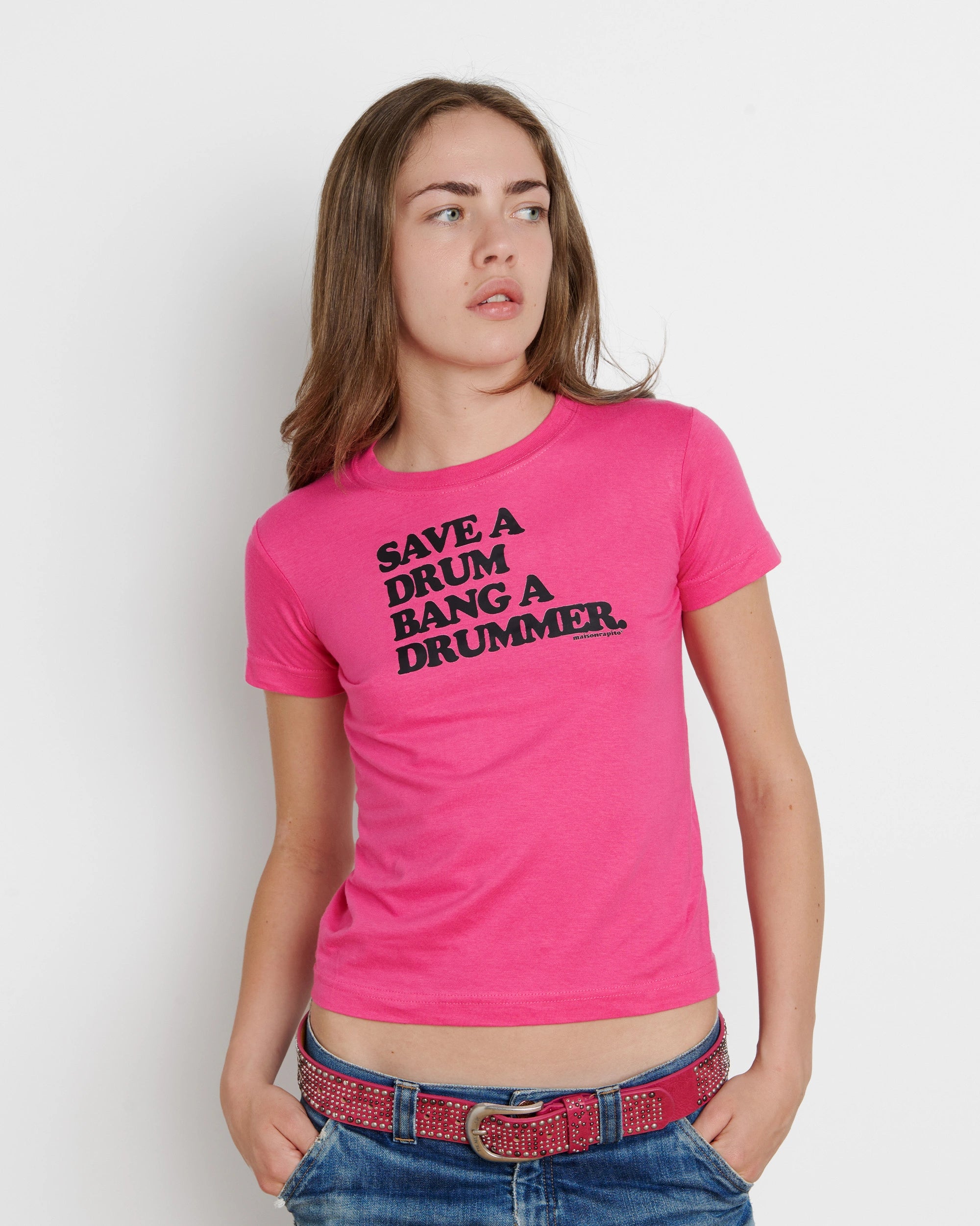 Save Drum Bang A Drummer Baby Tee