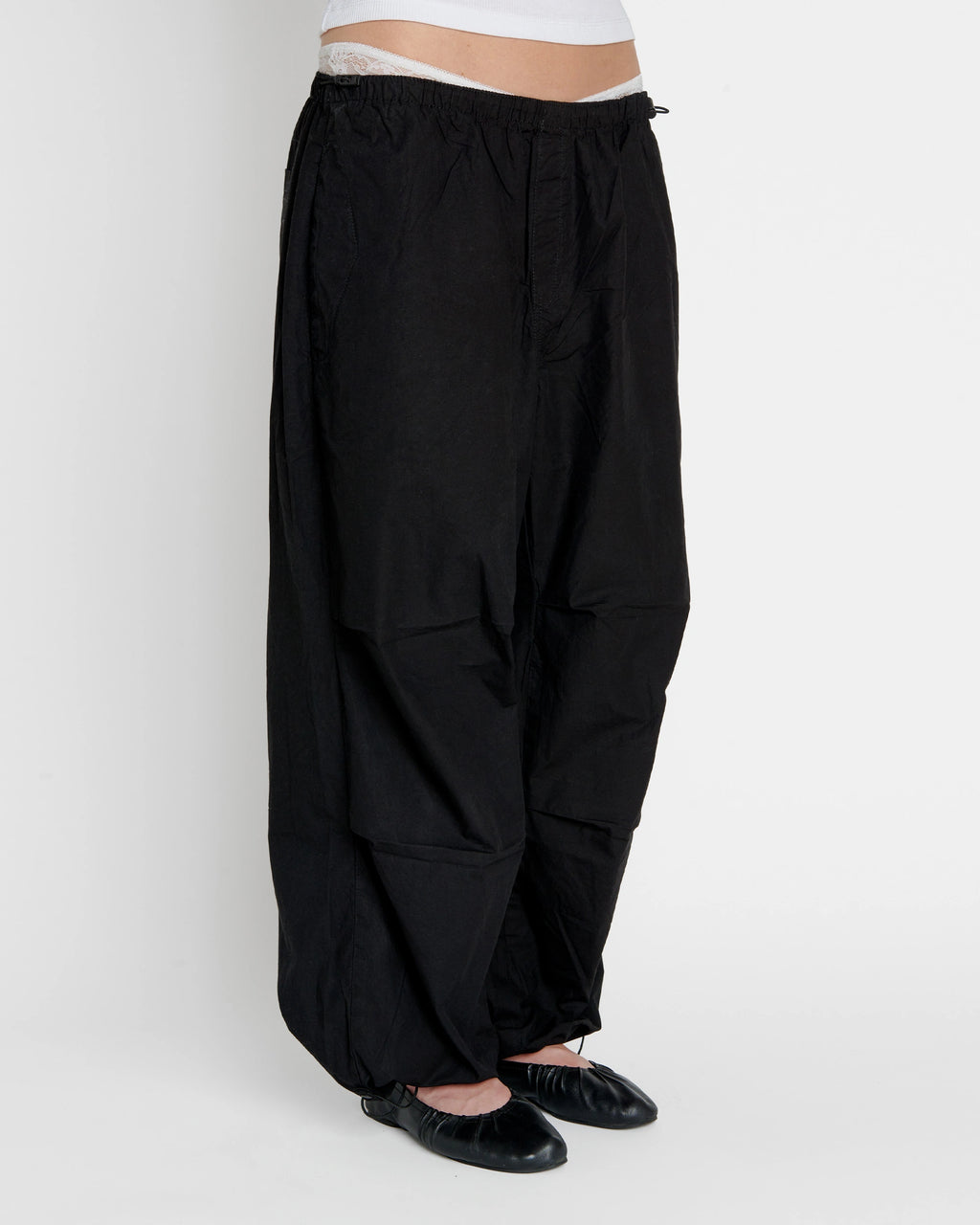 Black Parachute Pants