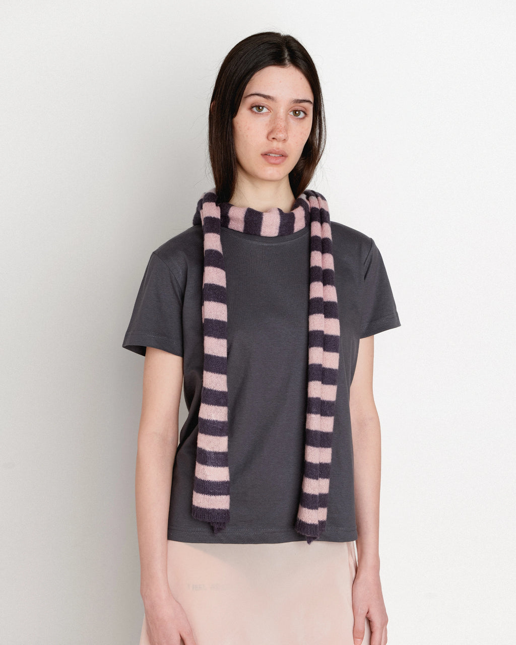Pink & Grey Scarf