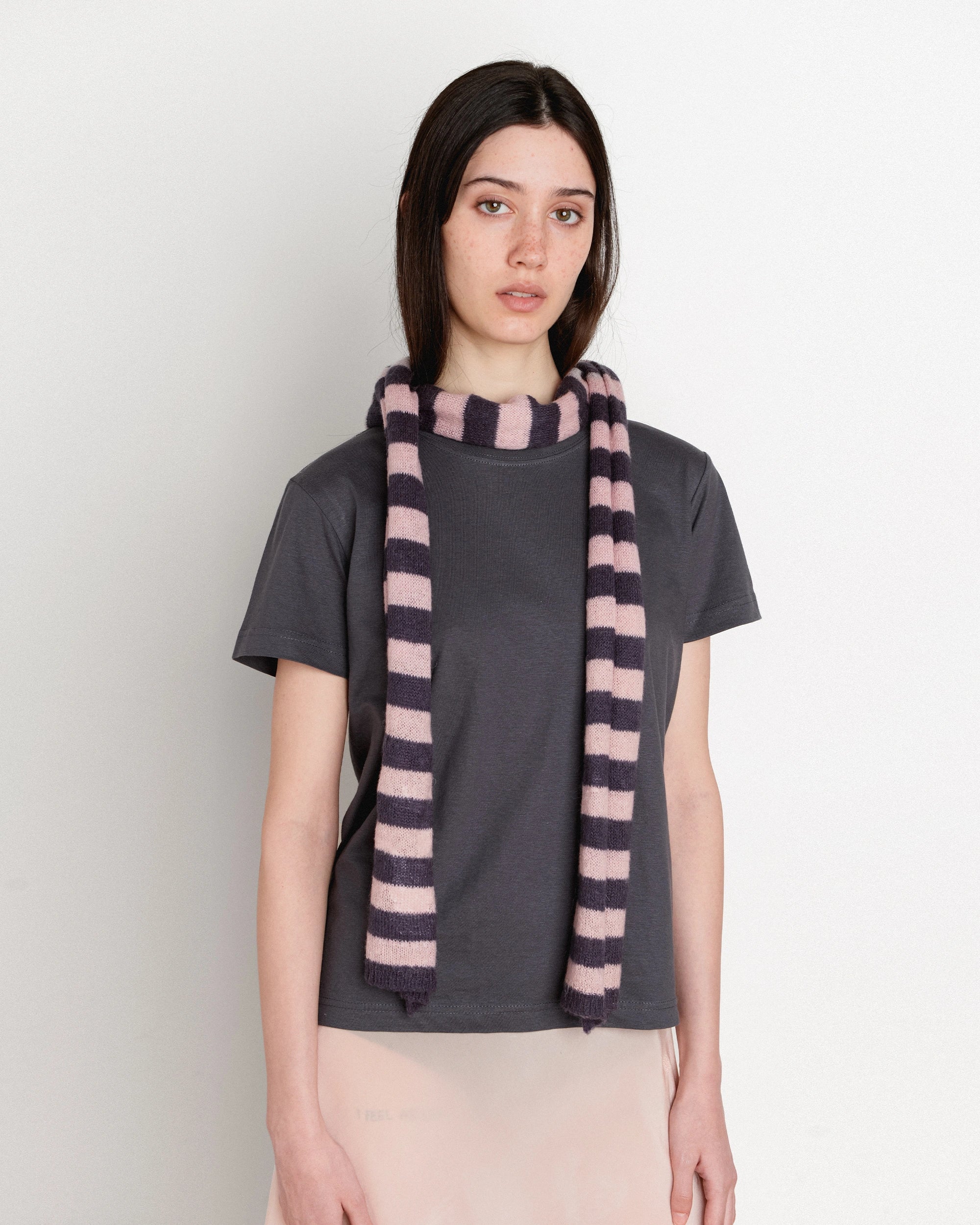 Pink & Grey Scarf