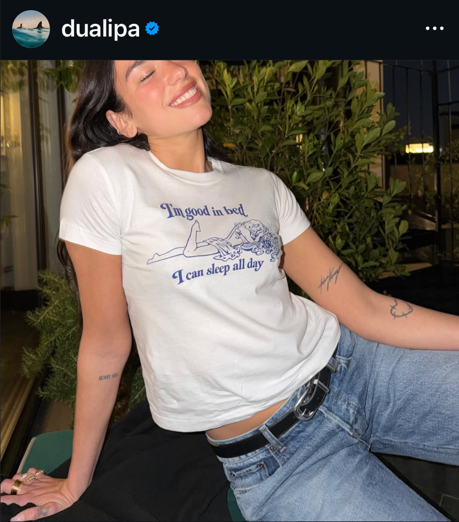 Im Good In Bed I Can Sleep All Day Baby Tee