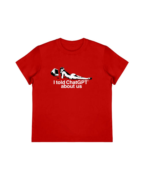 chat gpt ノベルティ I Told ChatGPT About Us Baby Tee – Maison Rapito
