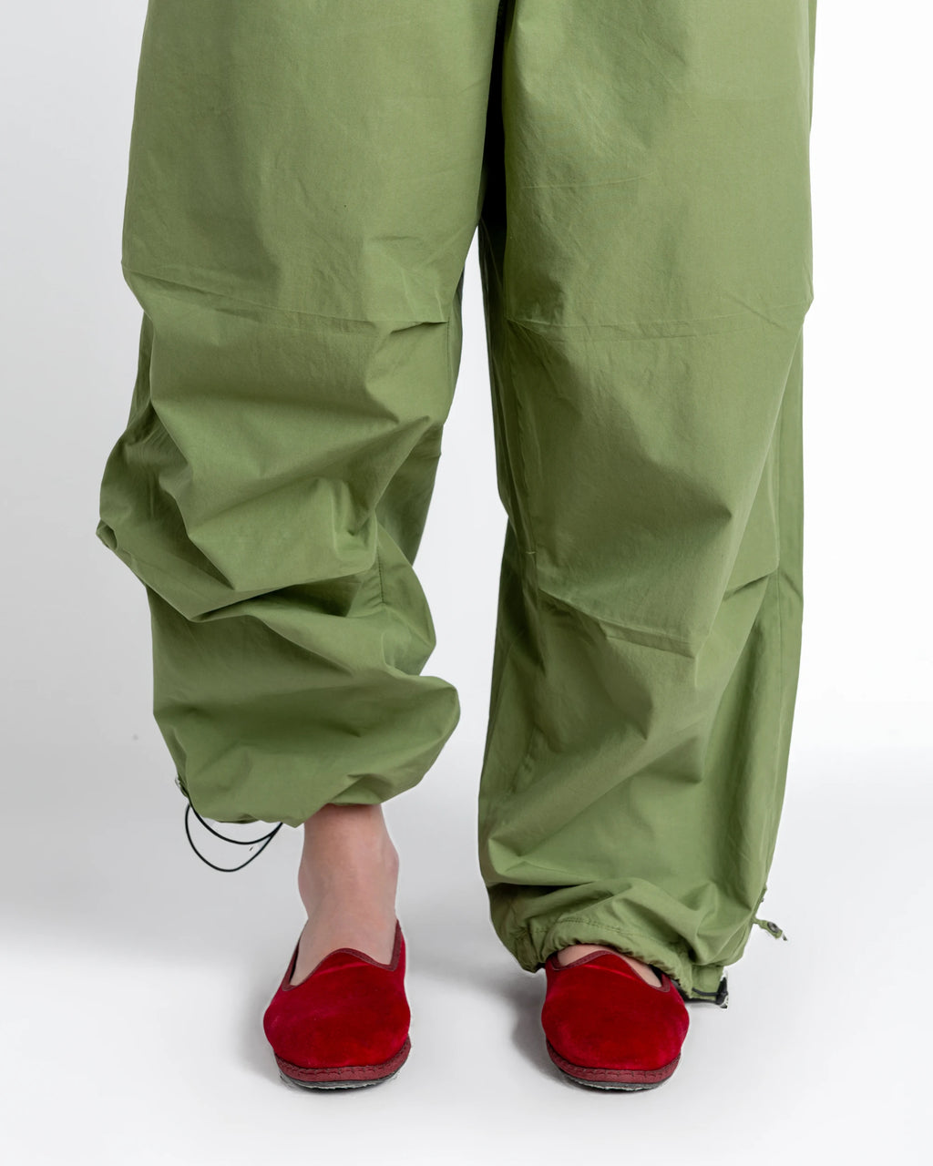 Olive parachute Pants