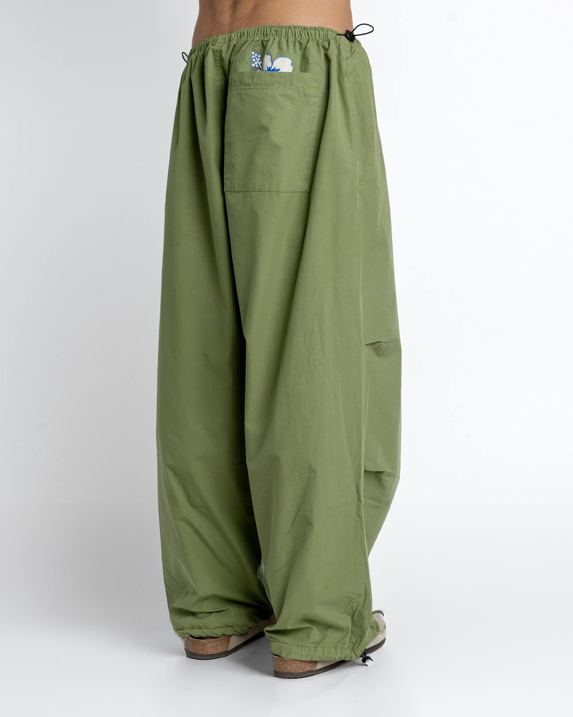 Olive parachute Pants