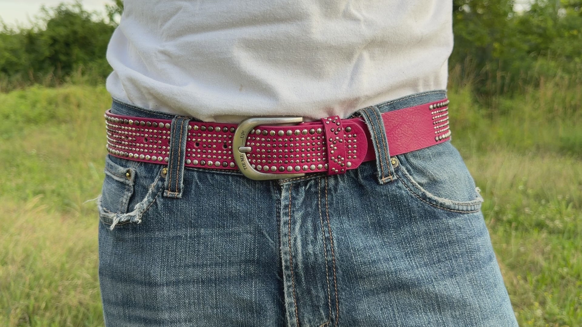 Pink Stud Belt