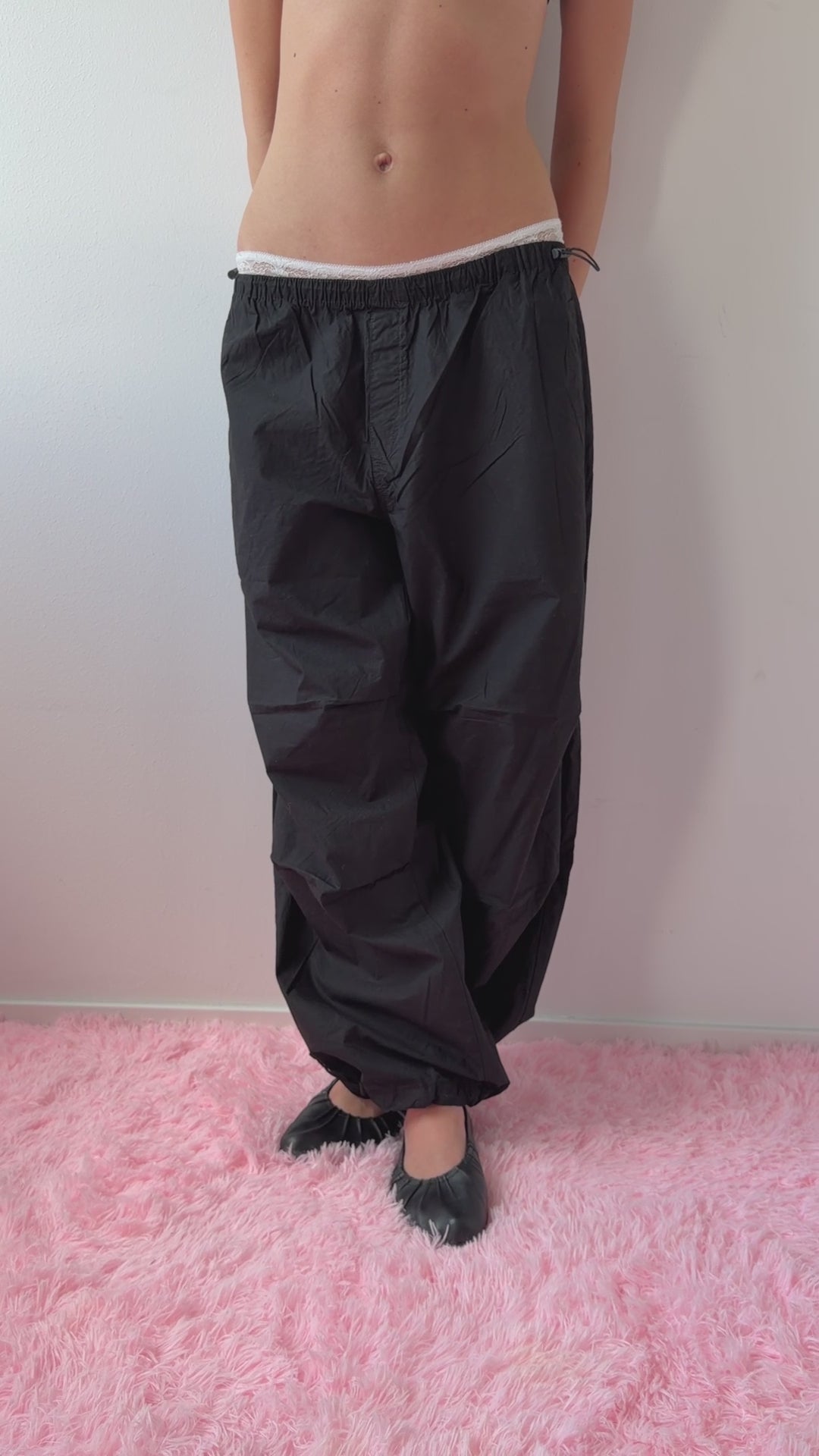 Black Parachute Pants