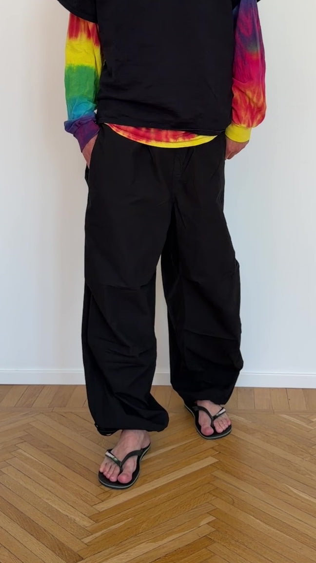 Black Parachute Pants