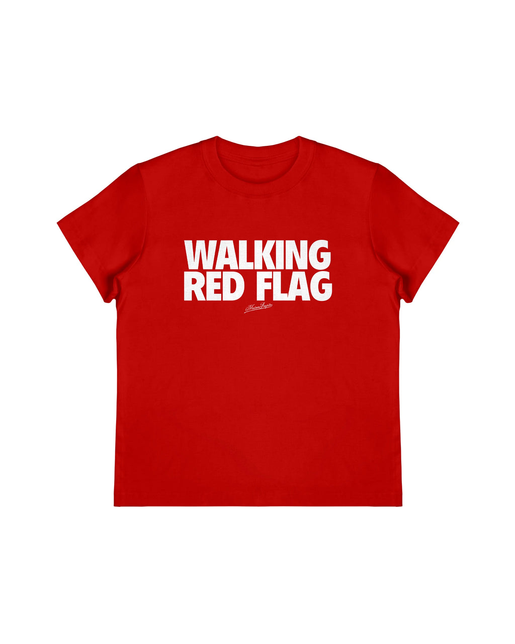 Walking Redflag Baby Tee