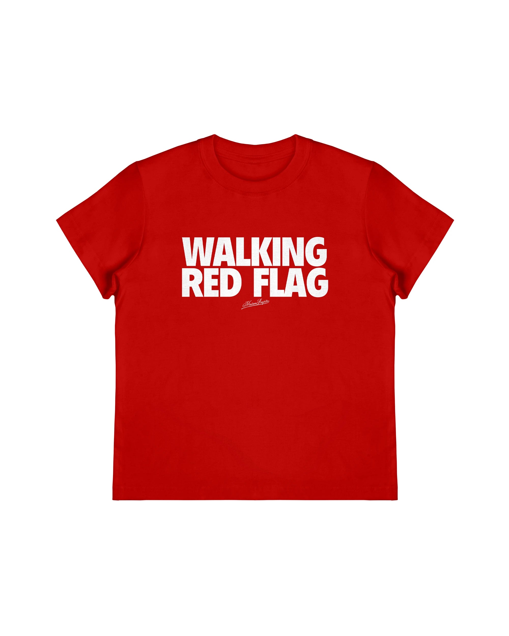 Walking Redflag Baby Tee